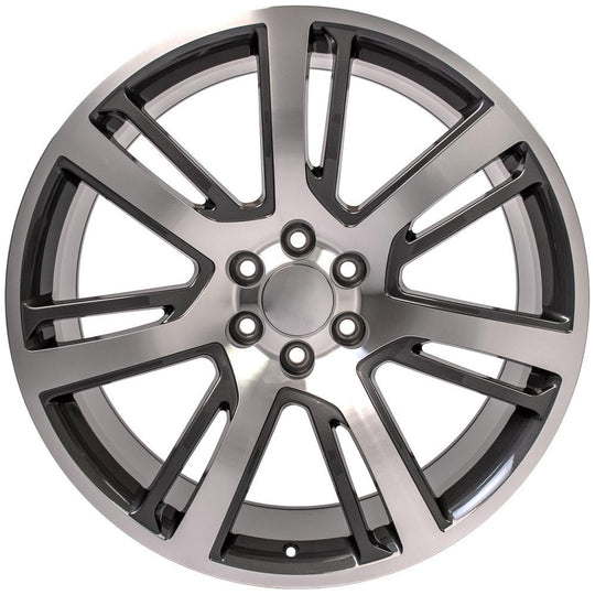 CA88-24100-6550-31MG - OE Wheels Replica CA88 24X10 6X139.7 31MM Gunmetal Machined - OE Wheels Replica Wheels Canada
