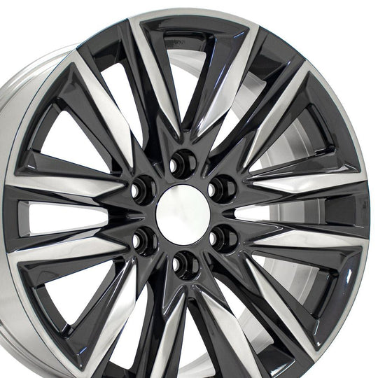 CA91-20090-6550-28PG - OE Wheels Replica CA91 20X9 6X139.7 ET28mm Gloss Gunmetal with Polished Face - OE Wheels Wheels Canada