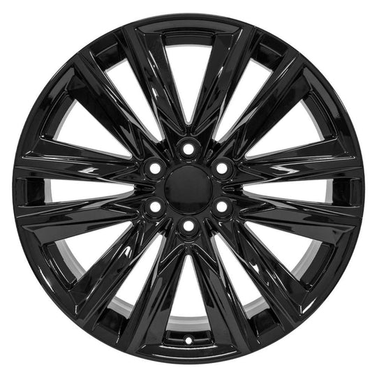 CA91-22090-6550-28B - OE Wheels Replica CA91 22X9 6X139.7 ET28mm Gloss Black - OE Wheels Wheels Canada