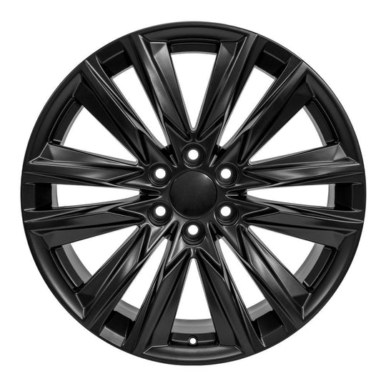 CA91-22090-6550-28B1 - OE Wheels Replica CA91 22X9 6X139.7 ET28mm Satin Black - OE Wheels Wheels Canada