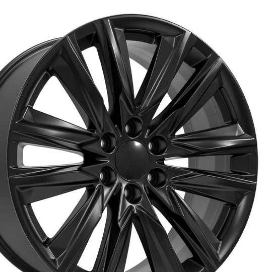 CA91-22090-6550-28B1 - OE Wheels Replica CA91 22X9 6X139.7 ET28mm Satin Black - OE Wheels Wheels Canada