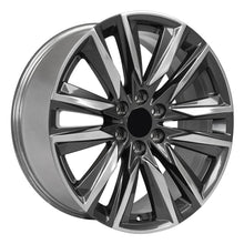 Charger l'image dans la galerie, CA91-22090-6550-28PG - OE Wheels Replica CA91 22X9 6X139.7 ET28mm Gloss Gunmetal with Polished Face - OE Wheels Wheels Canada