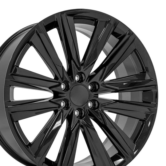 CA91-24100-6550-28B - OE Wheels Replica CA91 24X10 6X139.7 ET28mm Gloss Black - OE Wheels Wheels Canada