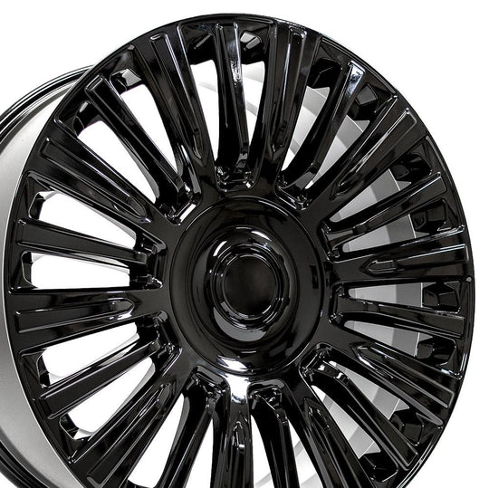 CA92-22090-6550-28B - OE Wheels Replica CA92 22X9 6X139.7 ET28mm Gloss Black - OE Wheels Wheels Canada
