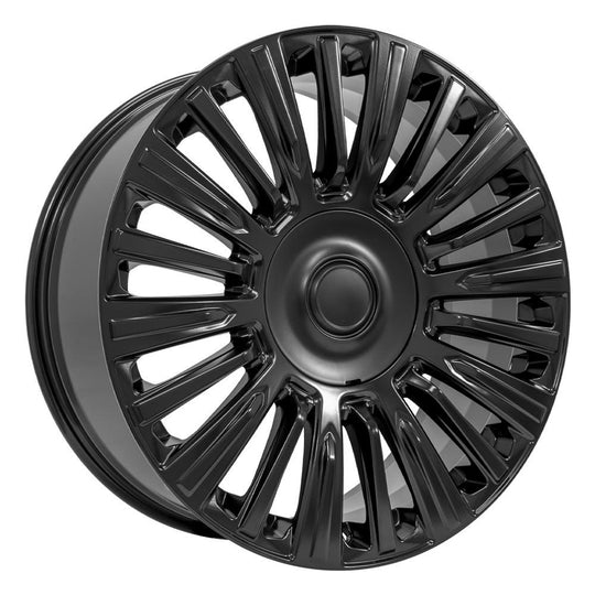 CA92-22090-6550-28B1 - OE Wheels Replica CA92 22X9 6X139.7 ET28mm Satin Black - OE Wheels Wheels Canada