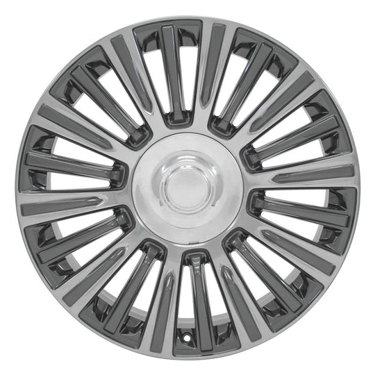 CA92-22090-6550-28PG - OE Wheels Replica CA92 22X9 6X139.7 28MM Gunmetal with Polished Face - OE Wheels Replica Wheels Canada