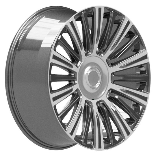 CA92-24100-6550-28PG - OE Wheels Replica CA92 24X10 6X139.7 28MM Gunmetal with Polished Face - OE Wheels Replica Wheels Canada