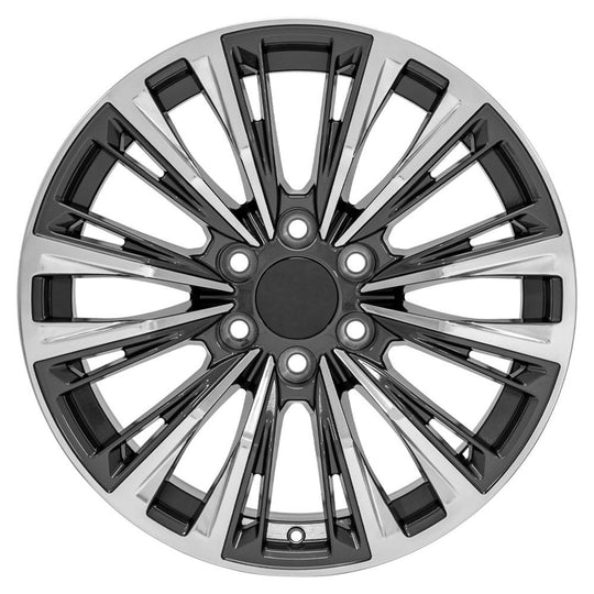CA93-20090-6550-28PG - OE Wheels Replica CA93 20X9 6X139.7 ET28mm Gloss Gunmetal with Polished Face - OE Wheels Wheels Canada