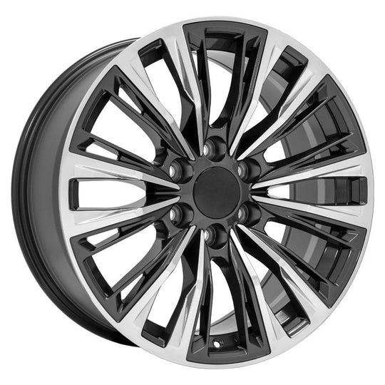 CA93-20090-6550-28PG - OE Wheels Replica CA93 20X9 6X139.7 ET28mm Gloss Gunmetal with Polished Face - OE Wheels Wheels Canada