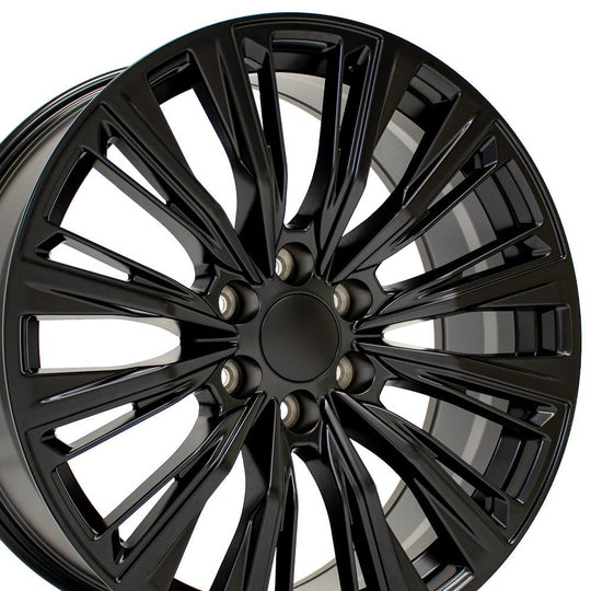 CA93-22090-6550-28B1 - OE Wheels Replica CA93 22X9 6X139.7 ET28mm Satin Black - OE Wheels Wheels Canada