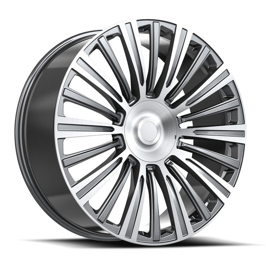 CAD35-2295031GMM - O.E. Revolution CAD-35 22X9 6X139.7 31mm Gunmetal & Machined - O.E. Revolution Wheels Canada