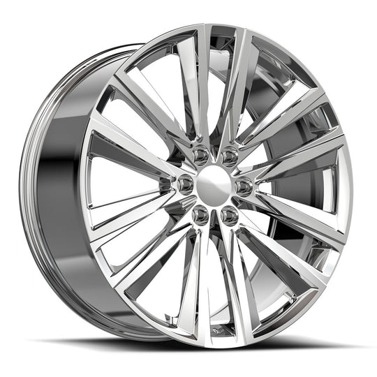 CAD37-24105031NC - O.E. Revolution CAD-37 24X10 6X139.7 31mm Nano Chrome - O.E. Revolution Wheels Canada