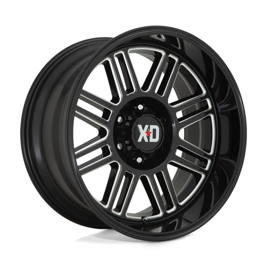 XD85021063318N - XD850 Cage 20X10 6X135 -18 mm Gloss Black Milled - XD Wheels Canada