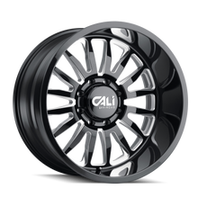 Load image into Gallery viewer, 9110-22178BM - Cali Off-Road Summit 22X10 8X180 0mm Black And Milled - Cali Off-Road Wheels Canada