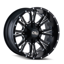 Load image into Gallery viewer, 9101-2278M - Cali Off-Road Americana 20X12 8X180 /  ET -44mm Satin Black Milled - Cali Off-Road Wheels Canada