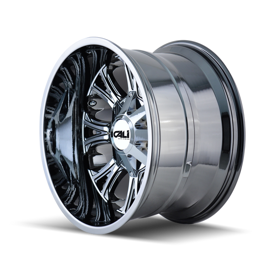 9101-2237C - Cali Off-Road Americana 20X12 6X135 / 6X139.7 ET -44mm Chrome - Cali Off-Road Wheels Canada