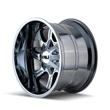 Charger l&#39;image dans la galerie, 9102-2276C - Cali Off-Road Twisted 20X12 8X165.1 -44mm Chrome - Cali Off-Road Wheels Canada