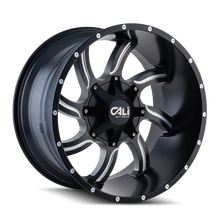 Load image into Gallery viewer, 9102-2478M - Cali Off-Road Twisted 20X14 8X180 /  ET -76mm Satin Black Milled - Cali Off-Road Wheels Canada