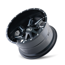 Charger l'image dans la galerie, 9102-2437M - Cali Off-Road Twisted 20X14 6X135 / 6X139.7 ET -76mm Satin Black Milled - Cali Off-Road Wheels Canada