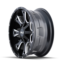 Load image into Gallery viewer, 9103-22276M - Cali Off-Road Anarchy 22X12 8X165.1 -44mm Satin Black With Milled Spokes - Cali Off-Road Wheels Canada