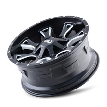 Charger l&#39;image dans la galerie, 9103-2252M - Cali Off-Road Anarchy 20X12 5X127 -44mm Satin Black With Milled Spokes - Cali Off-Road Wheels Canada