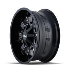 Charger l&#39;image dans la galerie, 9104-22176M - Cali Off-Road Dirty 22X10 8X165.1 -19mm Satin Black With Milled Spokes - Cali Off-Road Wheels Canada