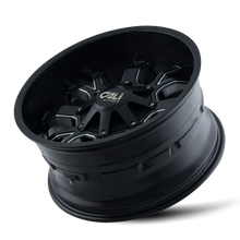 Charger l&#39;image dans la galerie, 9104-22176M - Cali Off-Road Dirty 22X10 8X165.1 -19mm Satin Black With Milled Spokes - Cali Off-Road Wheels Canada