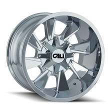 Charger l&#39;image dans la galerie, 9106-2997C - Cali Off-Road Distorted 20X9 5X150 0mm Chrome - Cali Off-Road Wheels Canada