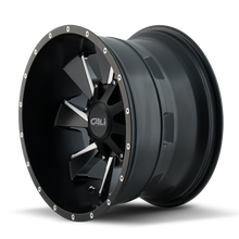 Load image into Gallery viewer, 9106-2178M - Cali Off-Road Distorted 20X10 8X180 -19mm Satin Black With Milled Spokes - Cali Off-Road Wheels Canada