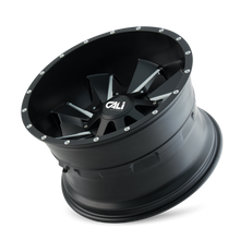 Load image into Gallery viewer, 9106-24278M - Cali Off-Road Distorted 24X12 8X180 /  ET -44mm Satin Black Milled - Cali Off-Road Wheels Canada