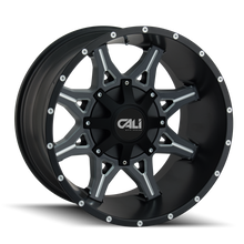 Load image into Gallery viewer, 9107-2137M - Cali Off-Road Obnoxious 20X10 6X135 -19mm Satin Black With Milled Spokes - Cali Off-Road Wheels Canada