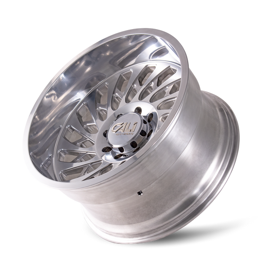 9108-2170P - Cali Off-Road Switchback 20X10 8X170 -25mm Polished With Milled Spokes - Cali Off-Road Wheels Canada