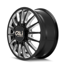 Load image into Gallery viewer, 9110D-22877BMR232 - Cali Off-Road Summit Dually 22X8.25 8X200 /  ET -232mm Gloss Black Milled - Cali Off-Road Wheels Canada