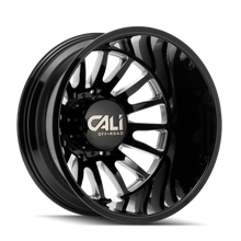 Charger l'image dans la galerie, 9110D-22877BMR192 - Cali Off-Road Summit Dually 22X8.25 8X200 /  ET -192mm Gloss Black Milled - Cali Off-Road Wheels Canada