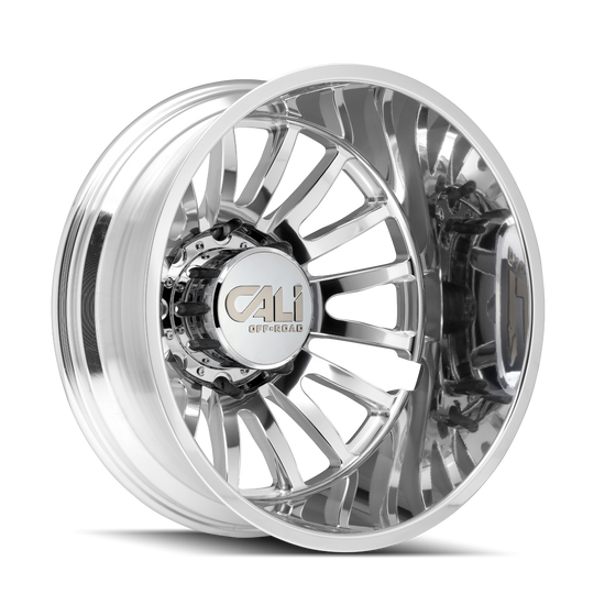 9110D-22877PMR232 - Cali Off-Road Summit Dually 22X8.25 8X200 /  ET -232mm Polished - Cali Off-Road Wheels Canada