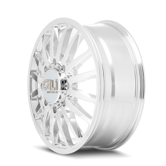 9110D-2870PMR232 - Cali Off-Road Summit Dually 20X8.25 8X170 /  ET -232mm Polished - Cali Off-Road Wheels Canada