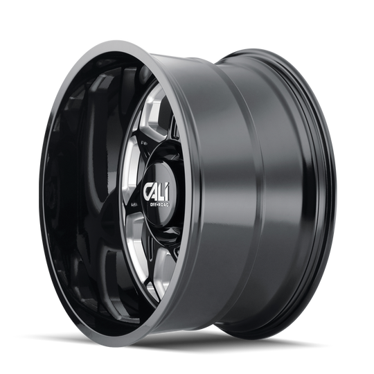 9111-24236BM - Cali Off-Road Sevenfold 24X12 6X135 /  ET -51mm Gloss Black Milled - Cali Off-Road Wheels Canada