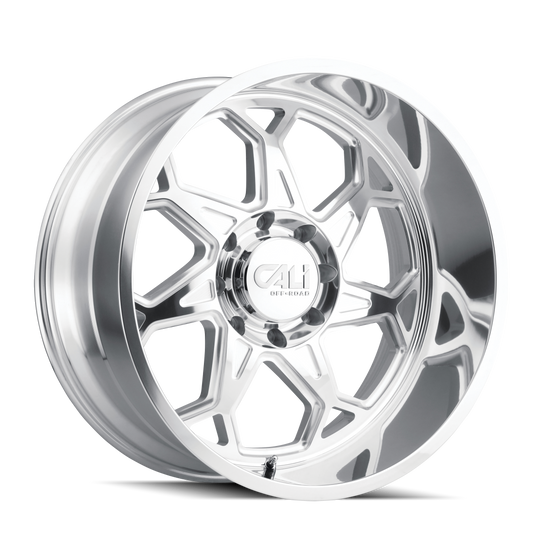 9111-24281P - Cali Off-Road Sevenfold 24X12 8X165.1 /  ET -51mm Polished - Cali Off-Road Wheels Canada