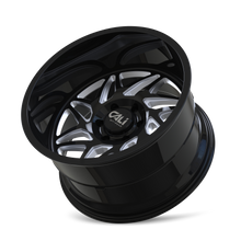 Load image into Gallery viewer, 9112-24470BM - Cali Off-Road Gemini 24X14 8X170 /  ET -76mm Gloss Black Milled - Cali Off-Road Wheels Canada