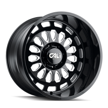 Load image into Gallery viewer, 9113-24481BM - Cali Off-Road Paradox 24X14 8X165.1 /  ET -76mm Gloss Black Milled - Cali Off-Road Wheels Canada