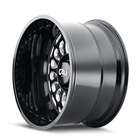 9113-2983BM - Cali Off-Road Paradox 20X9 6X139.7 /  ET 0mm Gloss Black Milled - Cali Off-Road Wheels Canada