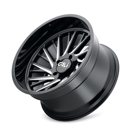 9114-2270BM - Cali Off-Road Purge 20X12 8X170 /  ET -51mm Gloss Black Milled - Cali Off-Road Wheels Canada