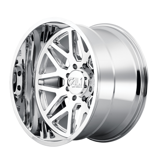 9115-24481C - Cali Off-Road Invader 24X14 8X165.1 /  ET -76mm Chrome - Cali Off-Road Wheels Canada