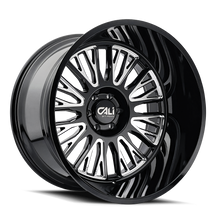 Charger l'image dans la galerie, 9116-22283BM - Cali Off-Road Vertex 22X12 6X139.7 /  ET -44mm Gloss Black Milled - Cali Off-Road Wheels Canada