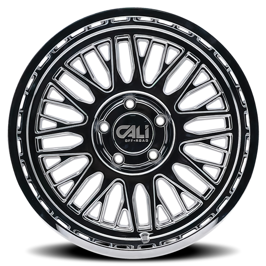 9116-22281C - Cali Off-Road Vertex 22X12 8X165.1 /  ET -44mm Chrome - Cali Off-Road Wheels Canada
