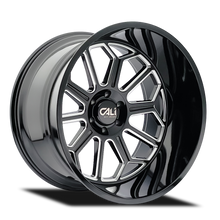 Load image into Gallery viewer, 9117-2170BM - Cali Off-Road Auburn 20X10 8X170 /  ET -25mm Gloss Black Milled - Cali Off-Road Wheels Canada