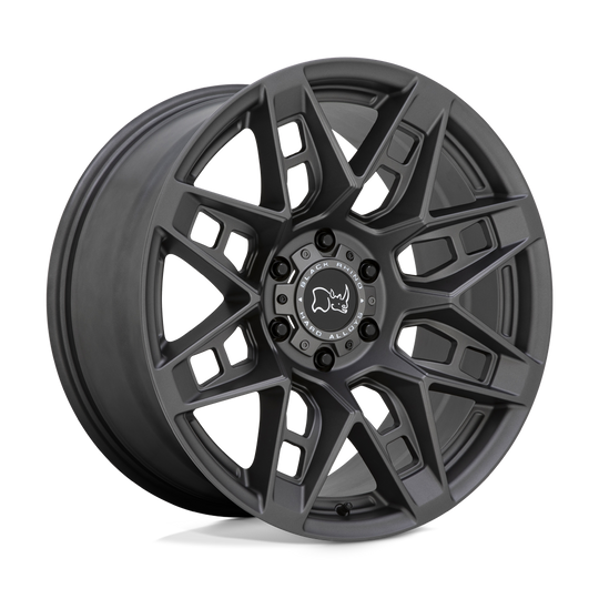 1785CPK-86140G12 - Black Rhino Caprock 17X8.5 6X139.7 -18 mm Matte Gunmetal - Black Rhino Wheels Canada