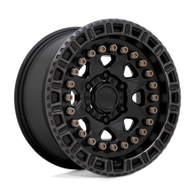 Charger l'image dans la galerie, 1785CBN06114M76 - Black Rhino Carbine 17X8.5 6X114.3  0mm Matte Black W/ Machined Tinted Ring &amp; Bronze Bolts - Black Rhino Wheels Canada