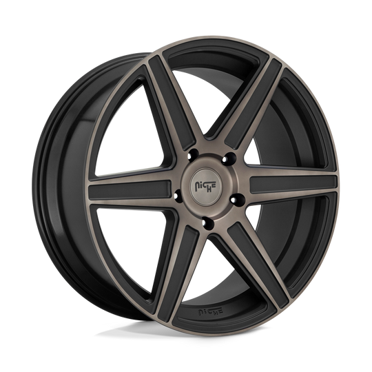 M236229556+30 - Niche M236 Carina 22X9.5 5X150  30mm Matte Machined Double Dark Tint - Niche Wheels Canada