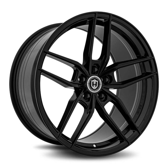 CFF25-201051143573BLK - Curva Concepts CFF25 20X10.5 5X114.3 ET 35mm Gloss Black - Curva Concepts Wheels Canada